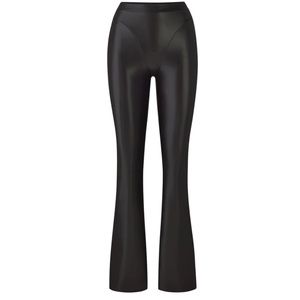 SKIMS faux leather bootcut pants Soot
